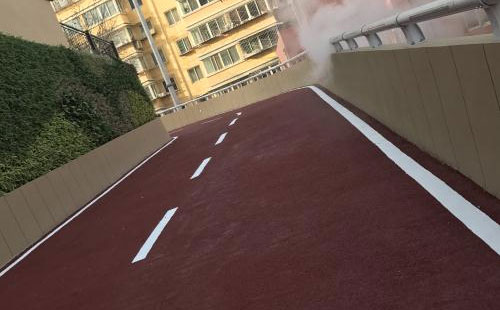 海南藏族彩色路面